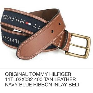 Men’s Tommy Hilfiger Brown Inlay Belt